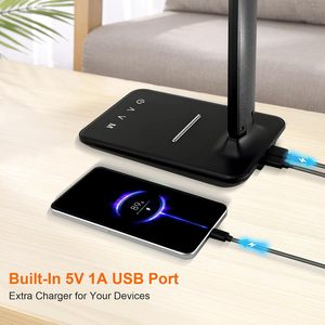 LED Desk <b>Lamp</b> with USB <b>Charging</b> Port, Adjustable Dimmable Desk <b>Lamps</b> 5 Modes 5 Brightness for Nail - Product Image 4
