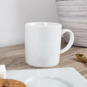 Nouveau produit tasses à expresso blanches en porcelaine bon marché tasse 99CC avec logo personnalisé