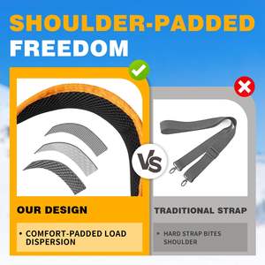 Correa para Esquís, Soporte para Transportar Esquís y Bastones, para un Fácil Transporte de sus Accesorios de Esquí, Bastón, Skimate/Boot - Product Image 3