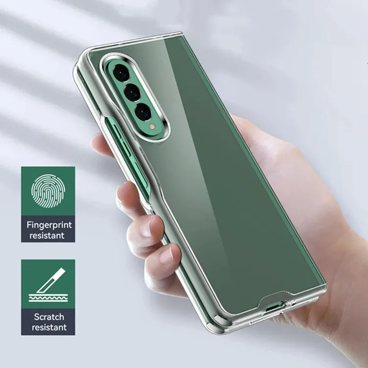 Coque arrière de téléphone transparente en acrylique pour Samsung Galaxy Z Fold 3, 5g