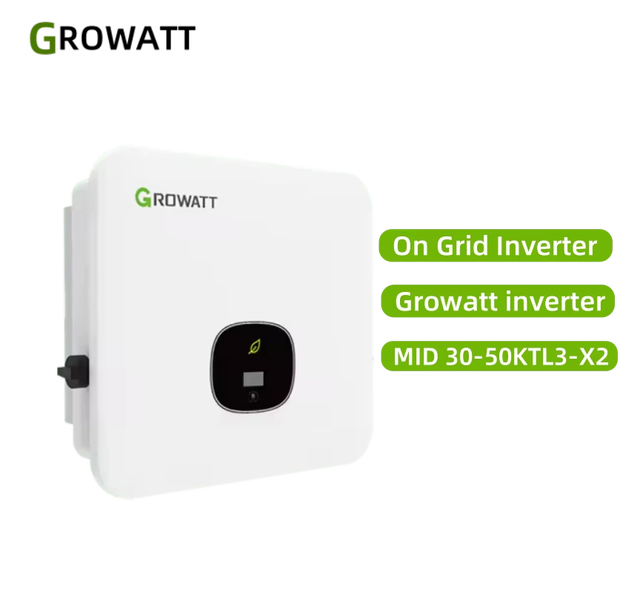 30% Smaller Size Vs Huawei/SMA: Growatt MID 30-50KTL3-X2 for Rooftop Solar
