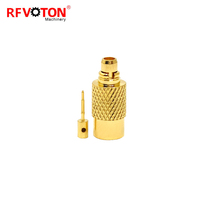 Conector Recto Macho MMCX Chapado en Oro de 50 ohmios para Cable Rg402 Tipo Conector Recto Macho MMCX
