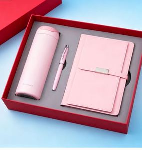 Promotional Luxury Gifts Item Note <b>Book</b> Business Gift Thermos Cup Customizable Notebook Gift Set With Pen and Bottle - Product Image 2