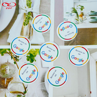 Muestra gratis de tarjeta de visita de PVC personalizada QR Code Tap T5577 Chip para el pago para Facebook TikTok Review Ins RFID NFC Google Hotel Use