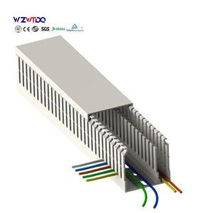 Fabrika çin özel PVC tel trough tel DuctGray mavi beyaz siyah güçlü ve zayıf elektrik ayırma trough pvc kanal - Product Image 2