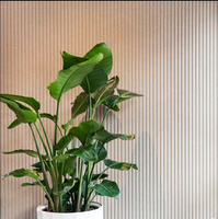 Panneaux acoustiques personnalisés en feutre PET pour la décoration murale intérieure Panneau insonorisé à rainure en V en fibre de polyester au design moderne