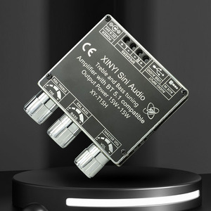 XY-T15H บอร์ดแอมพลิฟายเออร์ดิจิตอล, โมดูลแอมป์สเตอริโอ 2.0 15W×2 ช่องสัญญาณคู่พร้อมระบบปรับเสียงแหลมและเสียงเบสได้ - Product Image 4