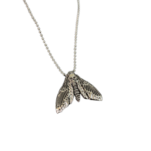 <span class=keywords><strong>Death</strong></span> Head Skull Butterfly <span class=keywords><strong>Moth</strong></span> colgante collar hombres aleación Punk Animal joyería cuentas chapadas en oro de moda - Product Image 1