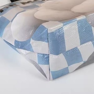 High Quality <b>Large</b> Capacity Nylon Woven Duffel Bag Custom Logo Full-Color <b>Printed</b> New Design Folding Travel Shopping Shoulder - Product Image 2