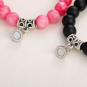 Bracelet en pierre naturelle avec perles de verre colorées, accessoires de yoga, politique de prix progressif pour les grossistes, prise en charge des lots mixtes - Product Image 1