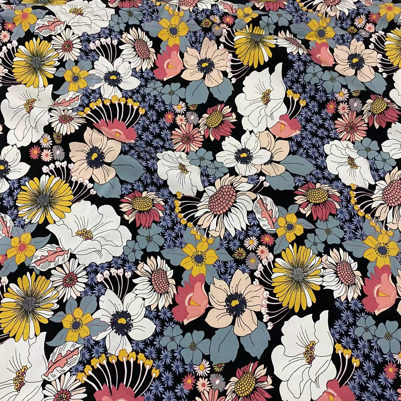 75% RAYON 20% NYLON 5%SPANDEX MILLENNIUM PRINTED FABRIC for LADY DRESS