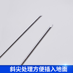 Custom-made galvanized steel U-shaped <b>ground</b> <b>stakes</b>, thickened and lengthened J-shaped nails <b>for</b> soil-inserting fences, and - Product Image 4