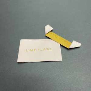 Chất Lượng Cao Cotton Vải Logo Tag Quần Áo Nhãn Hình Dạng Khác Nhau Dệt Thêu Nhãn May Mặc - Product Image 5