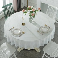 Nappe Moderne Personnalisable Imprimée en Usine 72x72, Imperméable, Anti-Taches, Non Lavable, Motif Végétal Gaufré Doré pour Usage Domestique