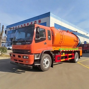 1SUZU 4x2 Diesel Vacuum Suction High Pressure Cleaning Truck 1CBM Combined Sewer Jetting Pipeline Dredging Vehicle - Product Image 3
