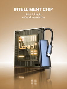 Adaptador Ethernet Gigabit LDNIO RJ-01C, USB C a RJ45, para Juegos en Línea y Oficina, Puerto Metálico Anticorrosión, Plug and Play, Portátil - Product Image 6