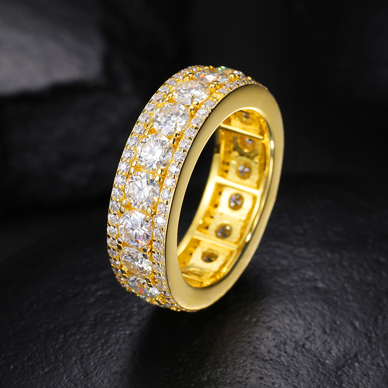 moissanite marquis and baggier eternity band