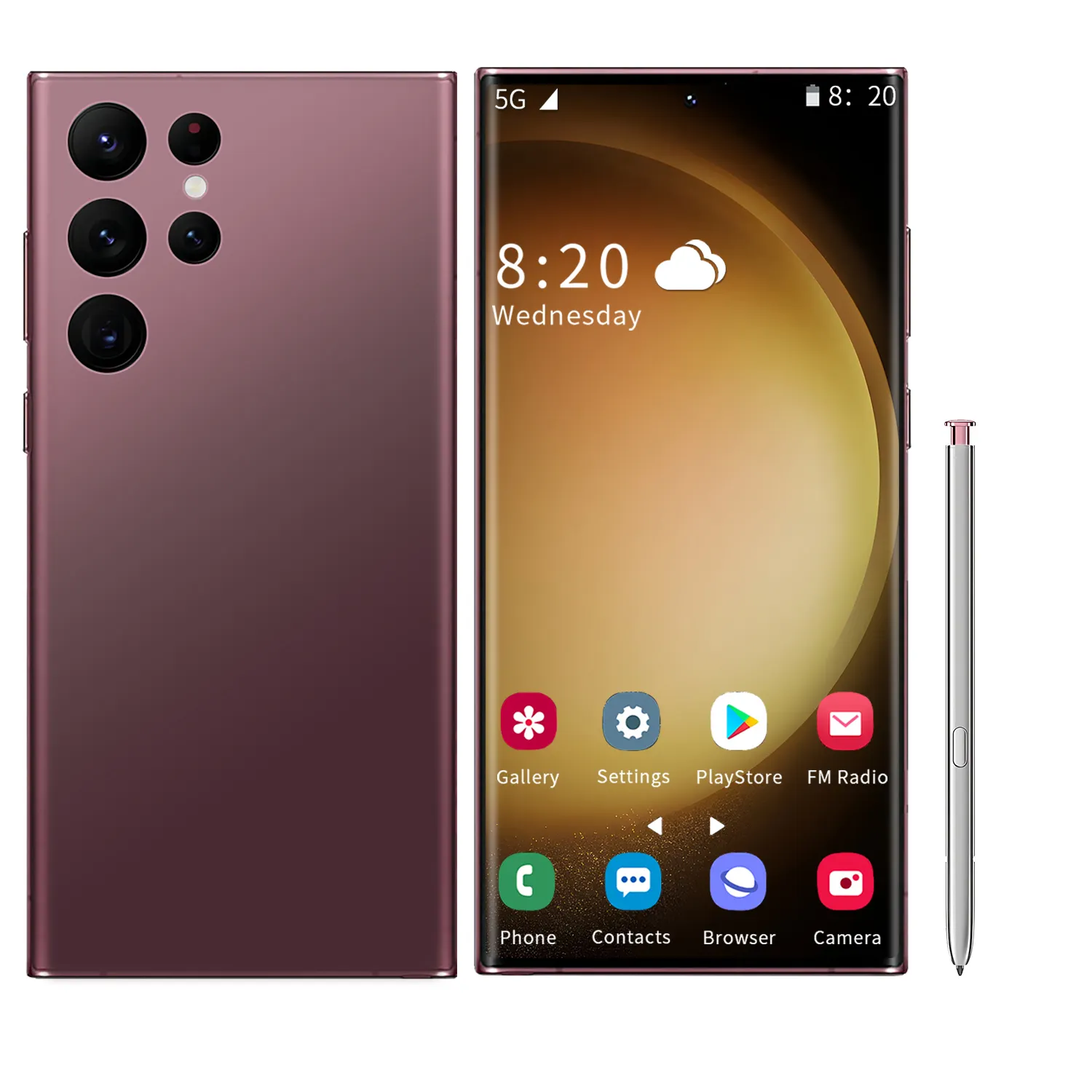 2023 Nieuwe 5G Mobiele Telefoon S23 Ultra 5G Telefoon 7.2 Inch 16Gb + 1Tb Android Smartphone Android 12.0 Mobiele Telefoons