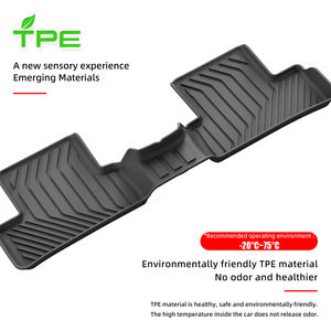 Tappetino per Bagagliaio MIPI <span class=keywords><strong>PEUGEOT</strong></span> <span class=keywords><strong>308</strong></span> 2022 Personalizzato 3D TPE Impermeabile Antiscivolo a Strisce NERO 4 Pezzi Spessore 3,5mm Per Tutte le Stagioni - Product Image 4