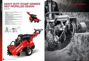 Broyeur de souches à engrenages à moteur à essence 27 CV, certifié CE, vente en gros en Chine, machine à couper les racines d'arbres compatible avec les chargeuses à chenilles - Product Image 4