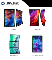 Commercio all'ingrosso della fabbrica di alta qualità LCD schermo curvo personalizzato multi-funzionale schermo curvo schermi di visualizzazione