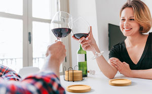 Juego de 6 Posavasos de Madera de Acacia Ecológicos de Lujo Antideslizantes con Soporte, Decoración Navideña para el Hogar y la Oficina, Alfombrillas para Mesa de Centro y Escritorio - Product Image 2