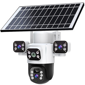 Eseecloud PTZ IP 3Lens 15MP HD Security <b>Outdoor</b> <b>Wireless</b> Bullet CCTV Surveillance Two-way Voice Cloud Storage 4G Network <b>Cameras</b> - Product Image 1