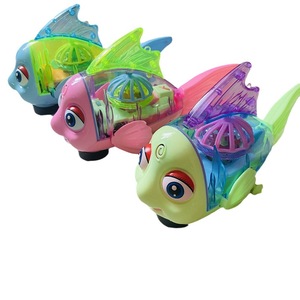 Jouet Électrique Poisson-Pieuvre Transparent Lumineux avec Son et Lumière 25cm pour Enfants, Jouet LED en Plastique - Product Image 5