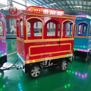 <span class=keywords><strong>Train</strong></span> électrique touristique sans rail avec remorque pour le divertissement en centre commercial extérieur et attraction touristique - Product Image 4