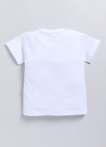 เสื้อยืดผ้าฝ้ายแท้พิมพ์ลายสำหรับเด็กผู้ชายเสื้อยืดลายพิมพ์หน้าอกใส่สบาย - Product Image 2