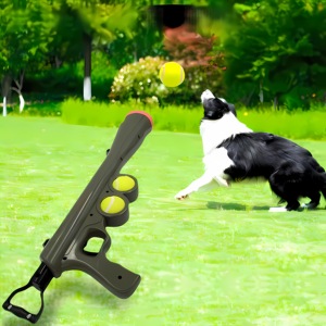 Rango de lanzamiento 12m Máquina automática de entrenamiento al aire libre para mascotas Equipo de agilidad Fetch Play Toy Tennis Gun <span class=keywords><strong>Dog</strong></span> <span class=keywords><strong>Ball</strong></span> Launcher con pelotas - Product Image 2