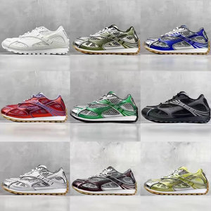 Zapatos para Caminar con Cordones de Malla Plateada, Transpirables, Punta Redonda, Tacón Plano, Suela de Goma, Estilo para Todas las Temporadas - Product Image 3