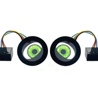 Vente chaude ronde véhicules électriques voiture panneau avant démon oeil dynamique clignotant lampe Devil Eyes