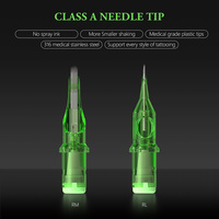 Cartouches d'aiguilles de tatouage TREX FINEST Green 20 pièces 0,35 mm 1RL 3RL 5RL 7RL 14RL RL Round Liner 5RM 7RM 9RM 15RM RM Curved Magnum