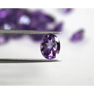 Pierre précieuse d'améthyste africaine naturelle de 4 mm, 0,244 ct, taille ronde brillante, pour bijoux - Product Image 1