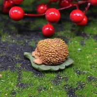 Handgemachte DD4076 Harz Igel Ornament Künstliche Fee Wild Garden Dekor für Patio Yard Rasen Statuen Outdoor Statuette für