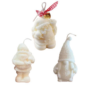 Candele Profumate Natalizie all'Ingrosso Decorazione a Tema Regalo Creativo Forma Irregolare Completamente Raffinata in Paraffina Artigianale - Product Image 3