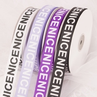 Cinta de Grogrén de Poliéster con Logotipo de Marca Personalizado, Impresa con Serigrafía, para Regalo, Venta al Por Mayor en China