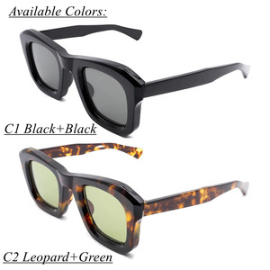Gafas de Sol de Lujo Personalizadas Tr90 2026, Diseño de Fabricante Personalizado, Gafas de Sol Cuadradas para Hombres y Mujeres con Piel Oscura - Product Image 2