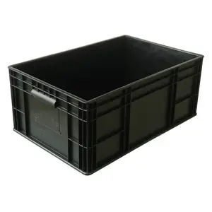 PCB Tray ESD Electronics Plastic Antistatic Tray ESD Black Folding Box Anti static Carton Antistatic Container Box 400x300x270