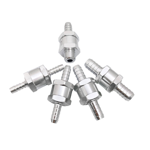 วาล์วกันกลับแบบลม C-Way Ball Pneumatic 2-Way Non-Return Check Valve ซีล PTFE ทนอุณหภูมิสูง สำหรับน้ำ ขนาด 1/2 นิ้ว BSPT เกลียวใน สแตนเลส - Product Image 1