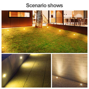Lampes encastrées au sol étanches IP65, projecteurs encastrés pour terrasse, éclairage paysager <span class=keywords><strong>extérieur</strong></span>, lampes enterrées au sol, éclairage LED souterrain - Product Image 5