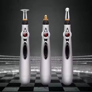 Gran oferta, terapia para aliviar el dolor, masaje, pulso, meridiano, acupuntura, pluma energética con 3 o 5 cabezales de masaje - Product Image 3