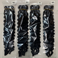 Extensions de cheveux indiens bouclés Remy bruts de 100 grammes, prêts à être expédiés, à pointes simples, longueur étirée 14 pouces, prix de gros