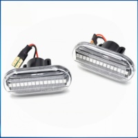 Nouveaux feux de clignotants latéraux à LED jaunes modifiés, type défilant, pour Renault Opel Nissan