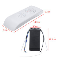 Interrupteur de télécommande sans fil de lumière de ventilateur 230V 1000W interrupteur de lumière numérique RC