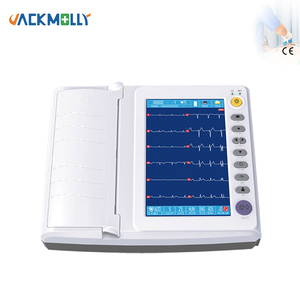 Electrocardiogramme de <span class=keywords><strong>machine</strong></span> de la <span class=keywords><strong>CE</strong></span> Digital 12 canaux <span class=keywords><strong>ECG</strong></span> avec l'imprimante - Product Image 1