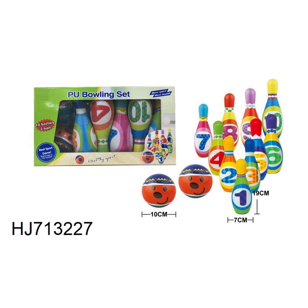 Оптовая продажа, спортивные игрушки для помещений, OEM и ODM, 12 шт., красочные 7,5 дюймовые полиуретановые шарики для боулинга