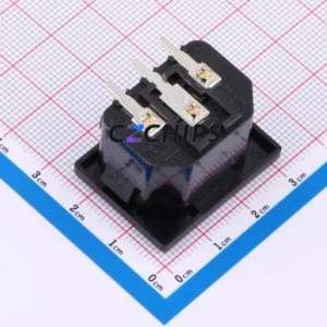 RT-C14-B20B-JJ AC Power Connector Bent Lead Through Hole Connector IEC 320-C14 1 3 Right Angle Insert - Product Image 2