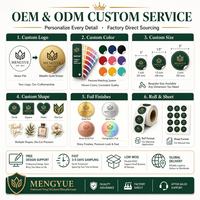 Étiquettes autocollantes personnalisées à faible MOQ avec logo, imperméables, en rouleau, pour emballage de supermarché